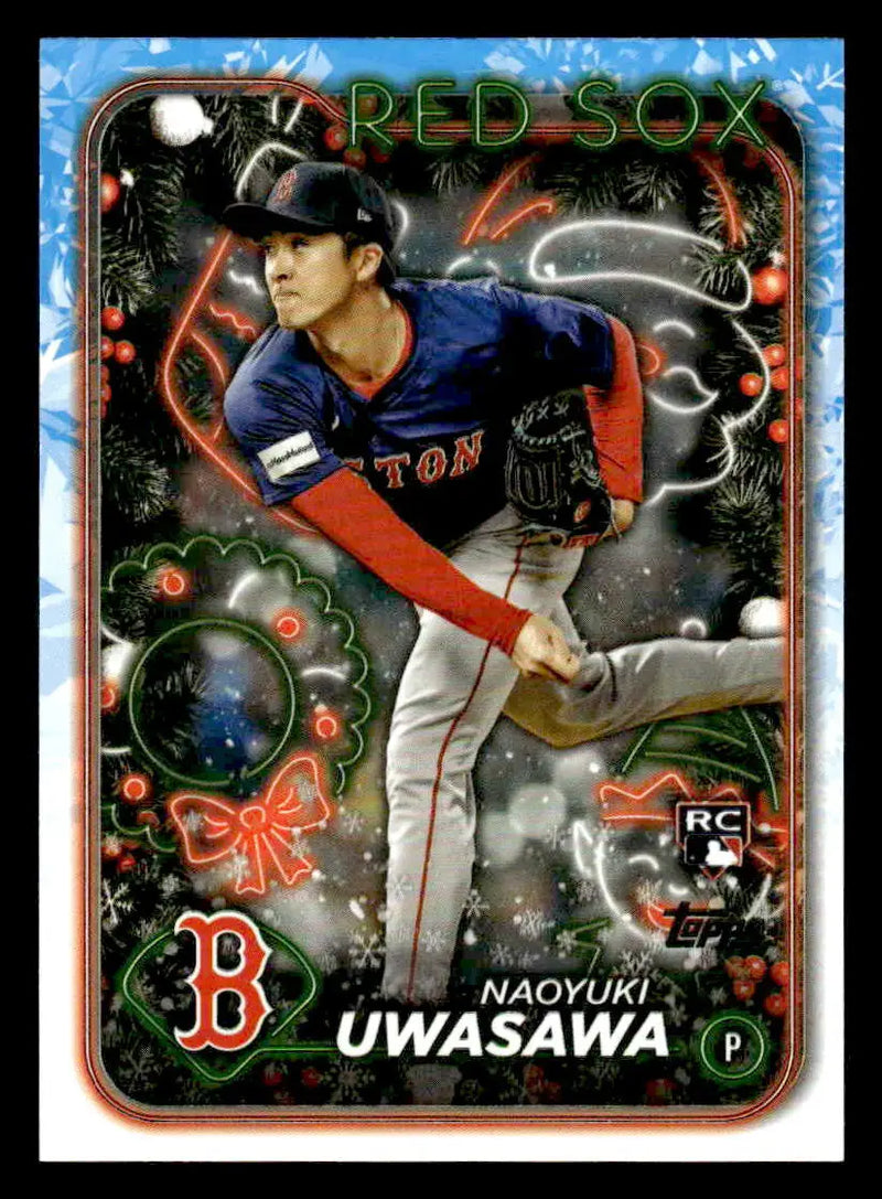 2024 Topps Holiday #H37 Naoyuki Uwasawa - Baseball Card Single