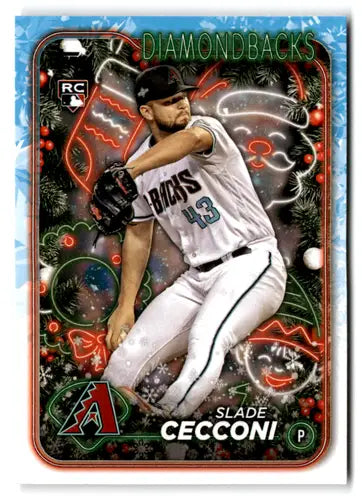 2024 Topps Holiday #H39 Slade Cecconi NM-MT RC Rookie Diamondbacks ID:74795 - Baseball Card Single