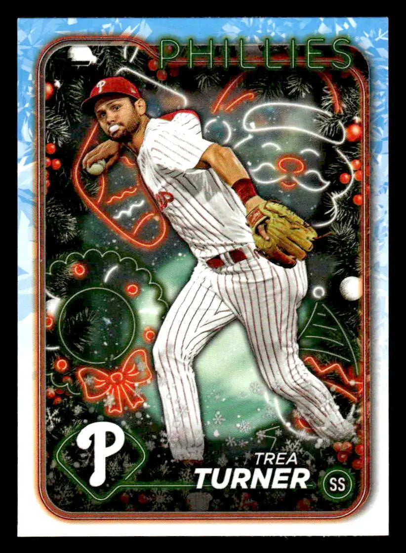 2024 Topps Holiday #H43b Trea Turner - Baseball Card Single