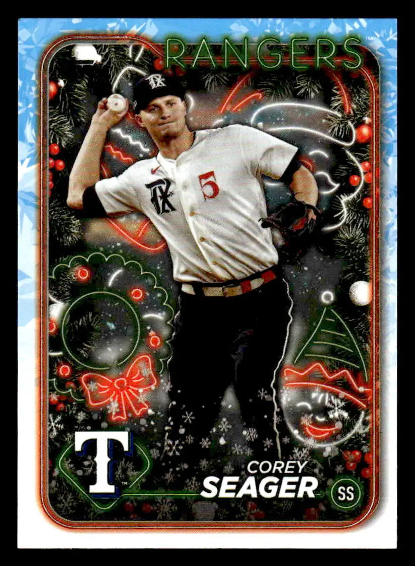 2024 Topps Holiday #H45 Corey Seager - Baseball Card Single