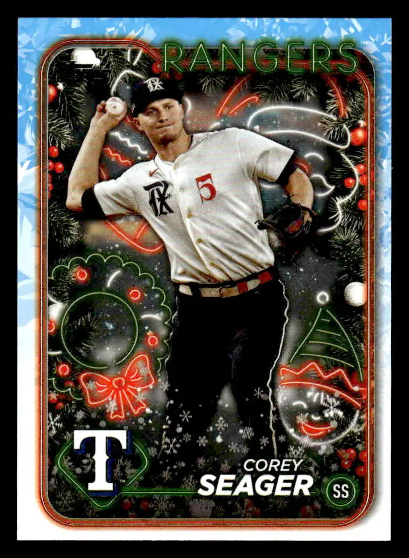 2024 Topps Holiday #H45 Corey Seager - Baseball Card Single
