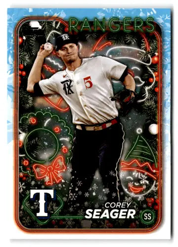 2024 Topps Holiday #H45 Corey Seager NM-MT Rangers ID:74798 - Baseball Card Single