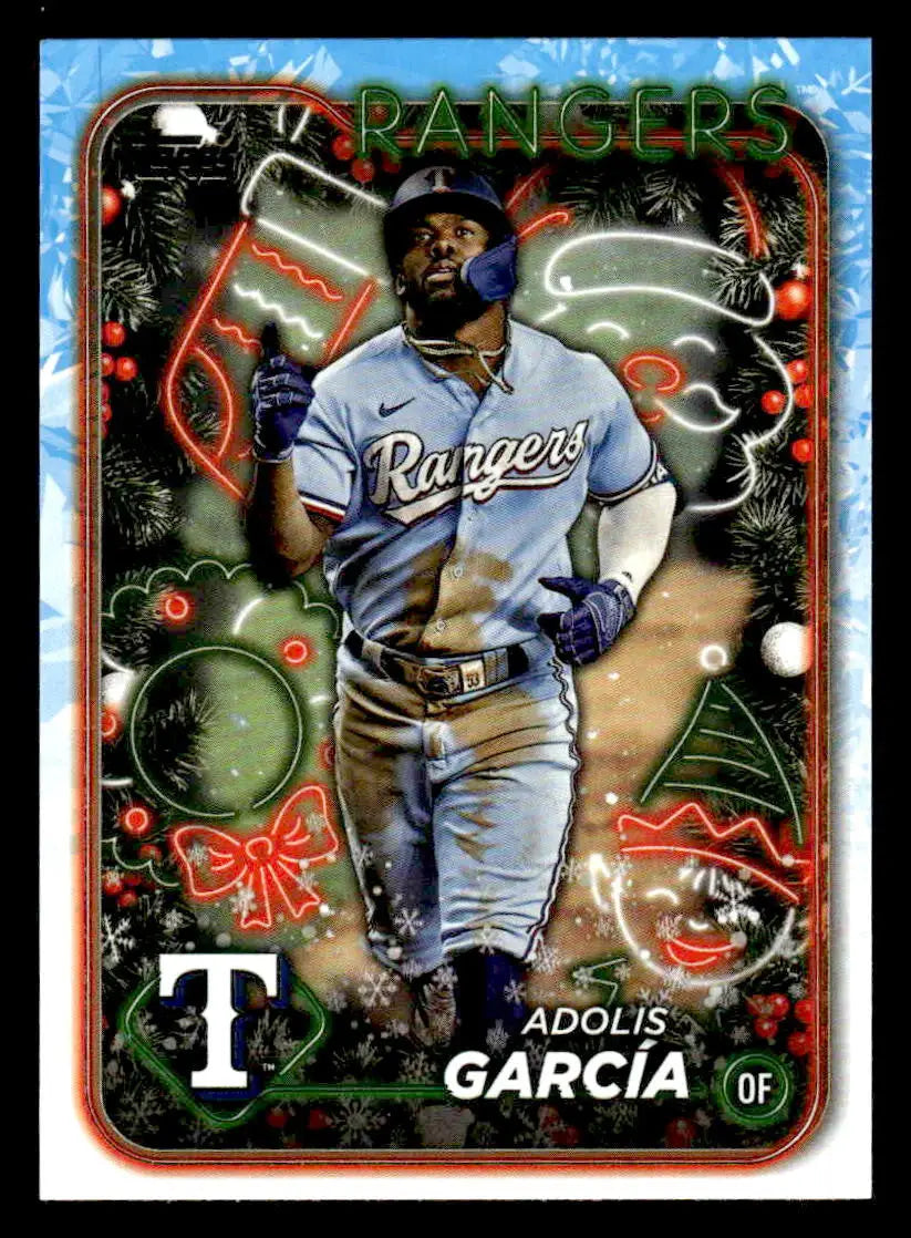 2024 Topps Holiday #H46 Adolis García - Baseball Card Single