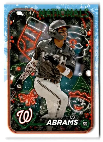 2024 Topps Holiday #H47 CJ Abrams NM-MT Nationals ID:74800 - Baseball Card Single