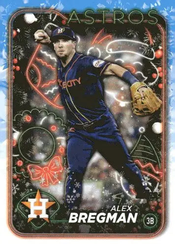 2024 Topps Holiday #H49 Alex Bregman NM-MT Astros ID:75398 - Baseball Card Single