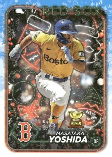 2024 Topps Holiday #H5 Masataka Yoshida NM-MT Red Sox ID:75371 - Baseball Card Single