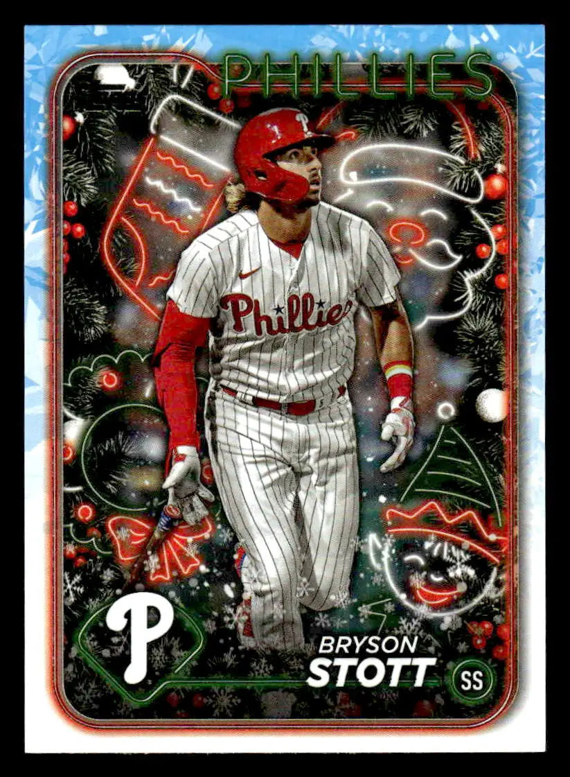 2024 Topps Holiday #H54 Bryson Stott - Baseball Card Single