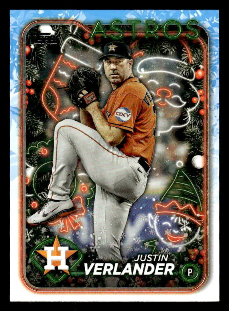 2024 Topps Holiday #H68 Justin Verlander - Baseball Card Single