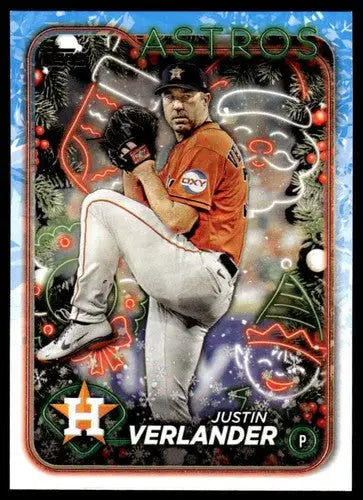 2024 Topps Holiday #H68 Justin Verlander NM-MT Astros ID:74812 - Baseball Card Single