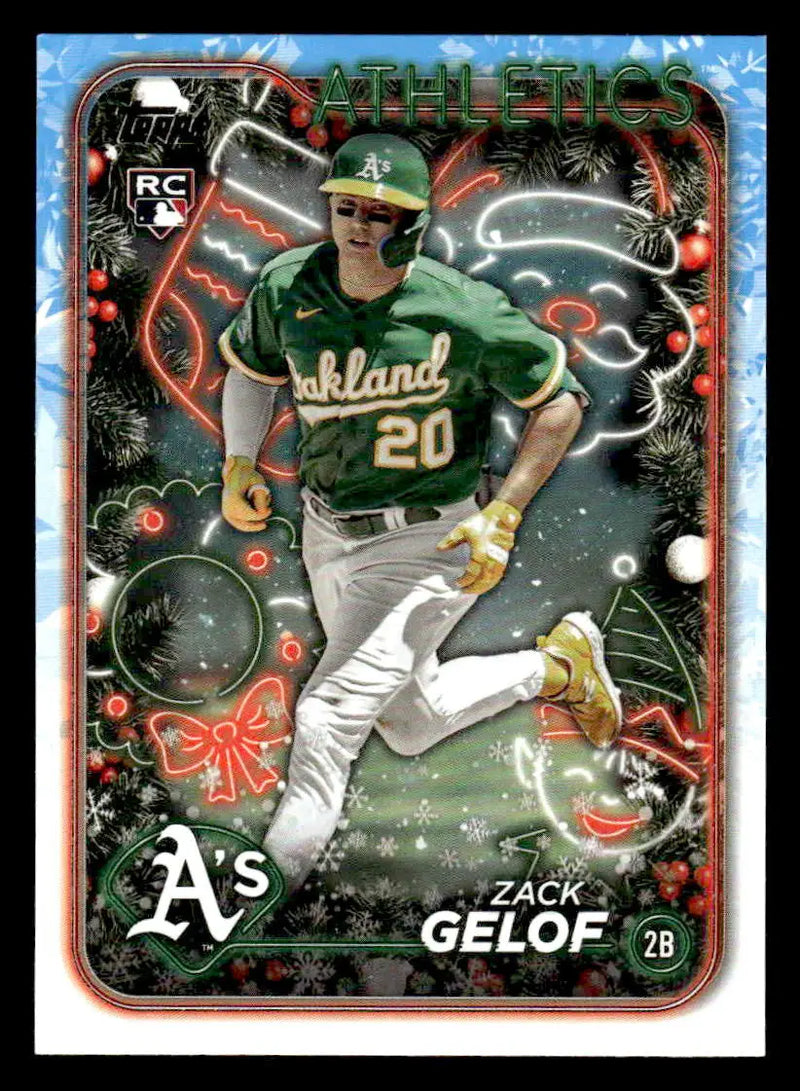 2024 Topps Holiday #H72 Zack Gelof - Baseball Card Single