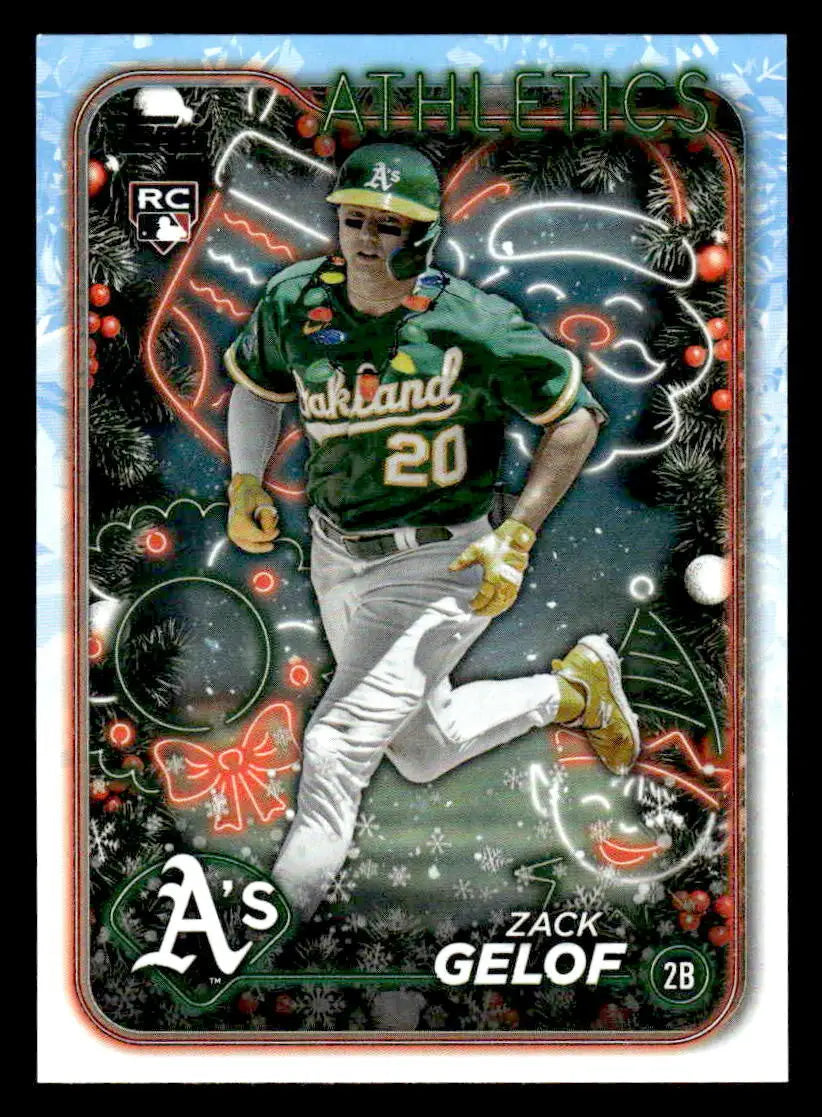 2024 Topps Holiday #H72 Zack Gelof - Baseball Card Single