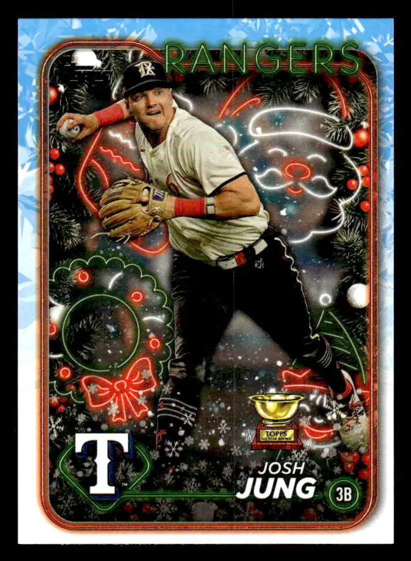 2024 Topps Holiday #H73 Josh Jung - Baseball Card Single