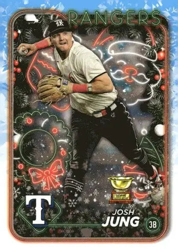 2024 Topps Holiday #H73 Josh Jung NM-MT Rangers - Baseball Card Single