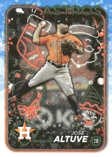 2024 Topps Holiday #H8 Jose Altuve NM-MT Astros ID:75374 - Baseball Card Single