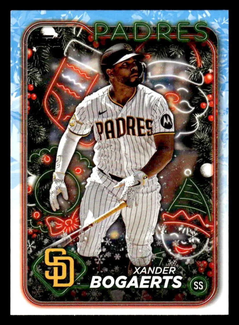 2024 Topps Holiday #H80 Xander Bogaerts - Baseball Card Single