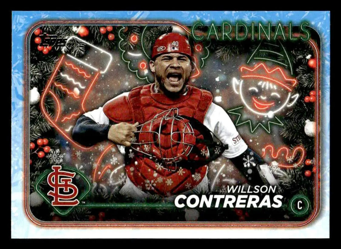 2024 Topps Holiday #H81 Willson Contreras - Baseball Card Single