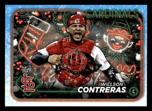 2024 Topps Holiday #H81 Willson Contreras - Baseball Card Single