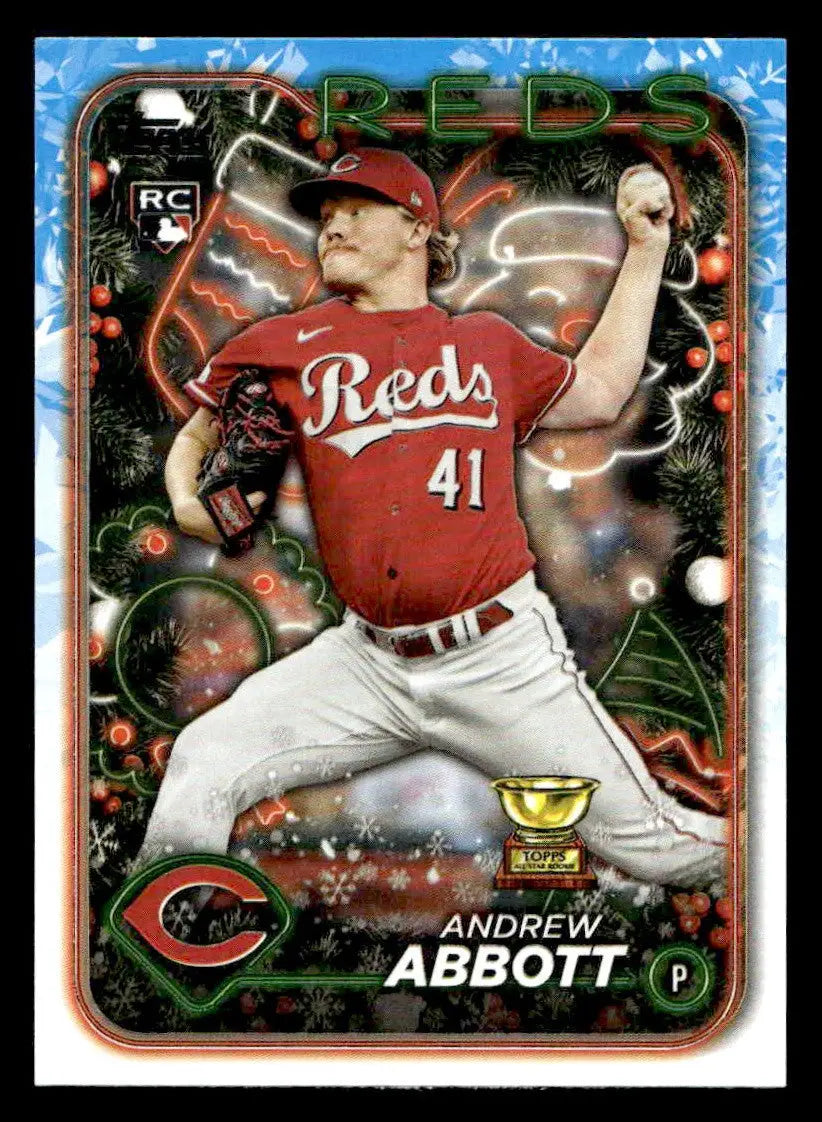 2024 Topps Holiday #H82 Andrew Abbott - Baseball Card Single