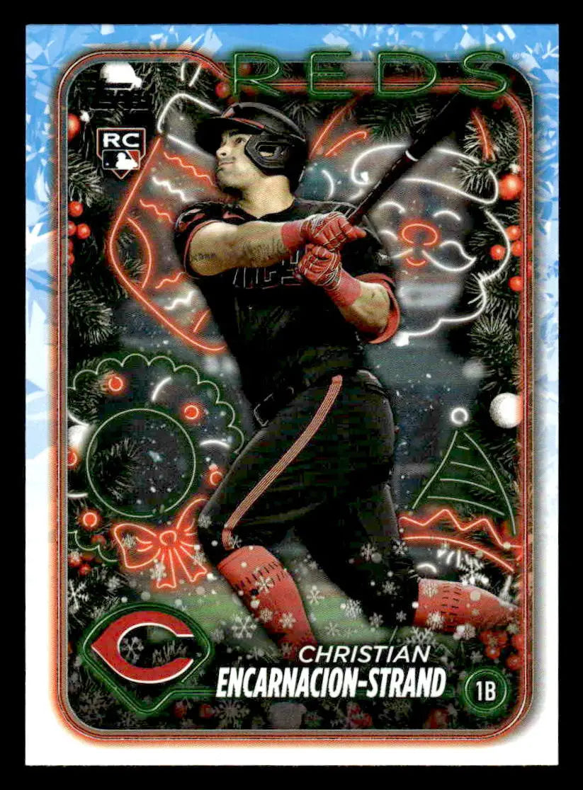2024 Topps Holiday #H85 Christian Encarnacion-Strand - Baseball Card Single