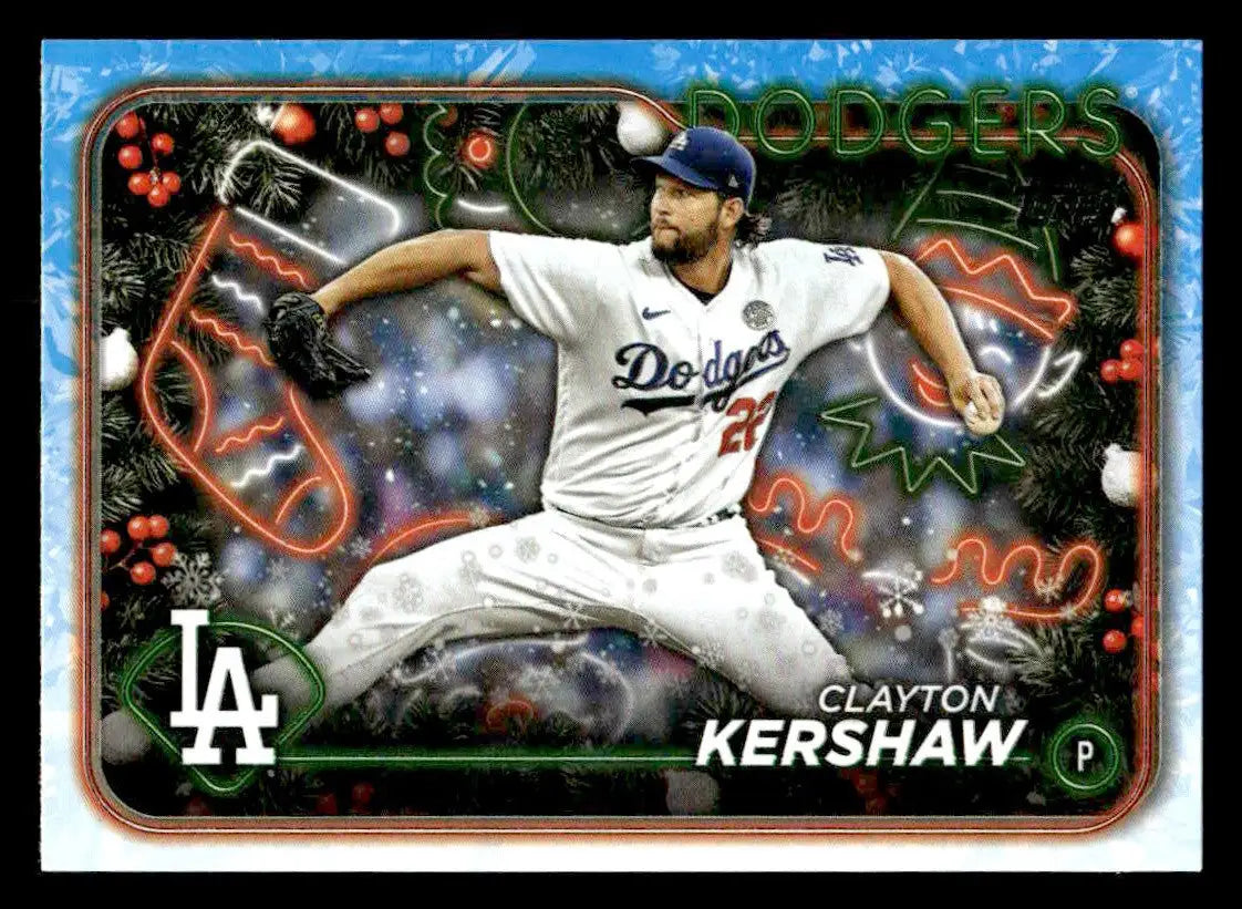 2024 Topps Holiday #H92 Clayton Kershaw - Baseball Card Single
