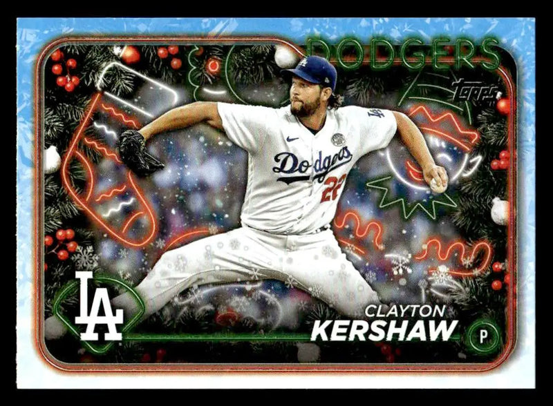 2024 Topps Holiday #H92 Clayton Kershaw - Baseball Card Single