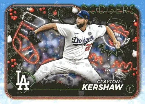 2024 Topps Holiday #H92 Clayton Kershaw NM-MT Dodgers ID:76641 - Baseball Card Single