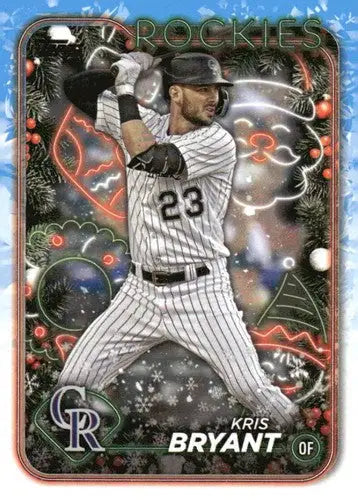 2024 Topps Holiday #H95 Kris Bryant NM-MT Rockies ID:76644 - Baseball Card Single