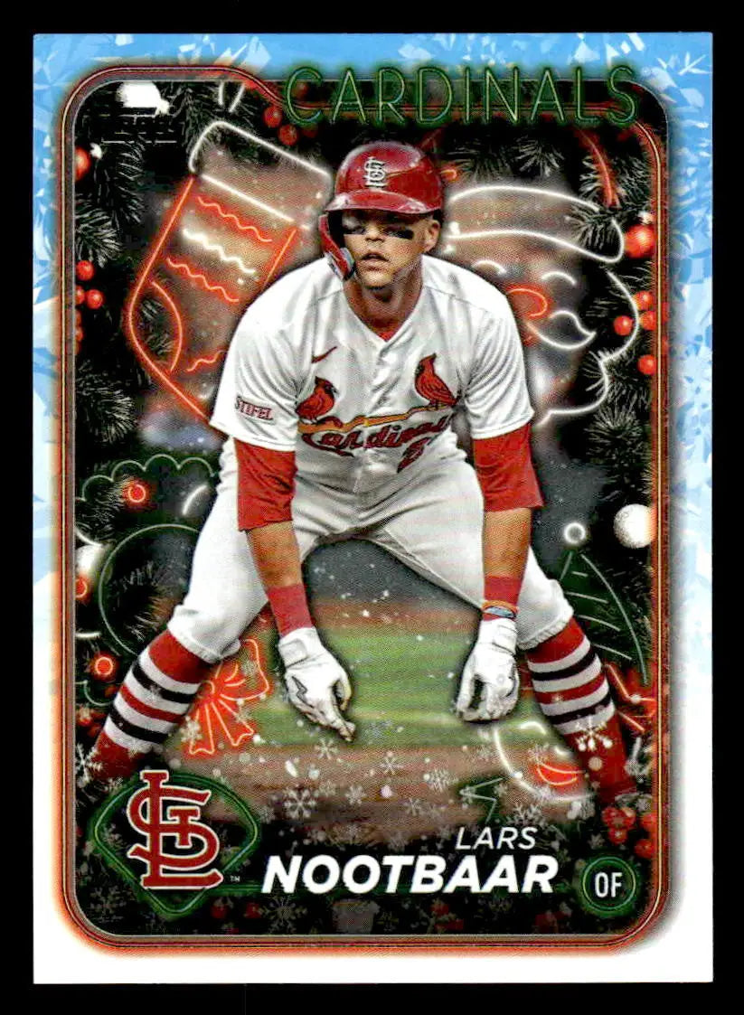 2024 Topps Holiday #H96 Lars Nootbaar - Baseball Card Single