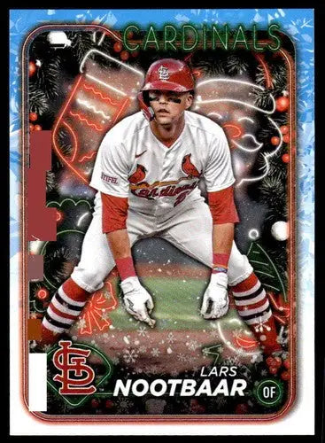 2024 Topps Holiday #H96 Lars Nootbaar NM-MT ID:76645 - Baseball Card Single