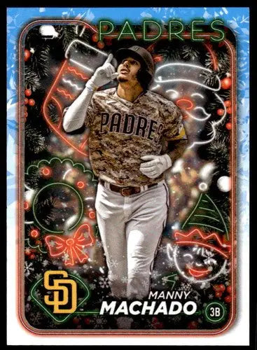 2024 Topps Holiday #H98 Manny Machado NM-MT Padres ID:76647 - Baseball Card Single