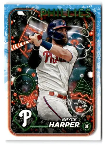 2024 Topps Holiday Image Variation #H179 Bryce Harper NM-MT Phillies ID:75182 - Baseball Card Single