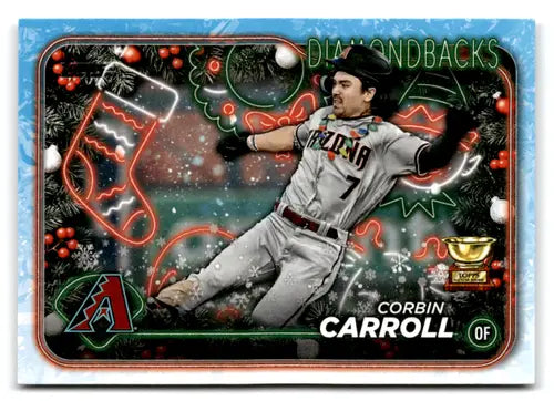 Original gloss 2024 Topps Holiday Image Variation H42 Corbin Carroll baseball card