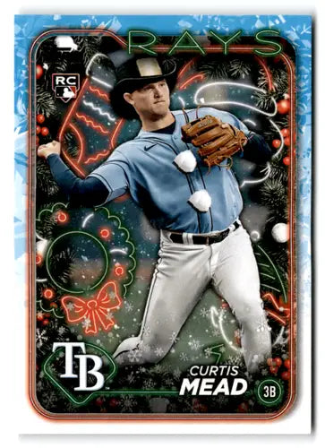 2024 Topps Holiday Image Variation #H53 Curtis Mead NM-MT RC Rookie Ray ID:75181 - Baseball Card Single