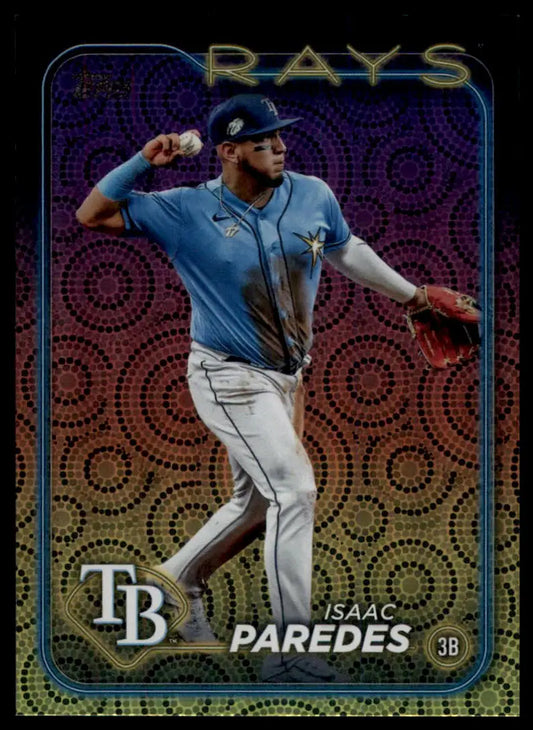 2024 Topps - Holiday Isaac Paredes 392 Tampa Bay Rays Baseball NM - Baseball Card Single