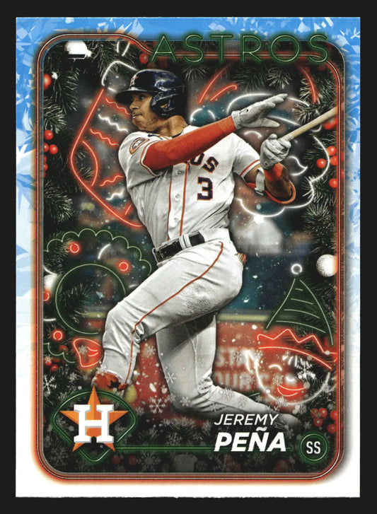 2024 Topps Holiday Jeremy Pena #H192 Houston Astros - Baseball Card Single