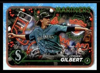 2024 Topps Holiday Logan Gilbert #H156 Seattle Mariners - Baseball Card Single