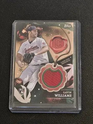 2024 Topps Holiday #RC-GW Gavin Williams Relics - Baseball Card Single