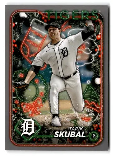 2024 Topps Holiday Silver Glitter #H144 Tarik Skubal NM-MT Tigers ID:75066 - Baseball Card Single