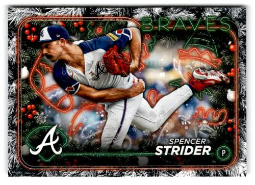 2024 Topps Holiday Holiday Tree #H110 Spencer Strider NM-MT Braves ID:77336 - Baseball Card Single