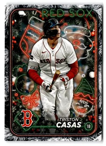 2024 Topps Holiday Holiday Tree #H18 Triston Casas NM-MT Red Sox ID:77332 - Baseball Card Single