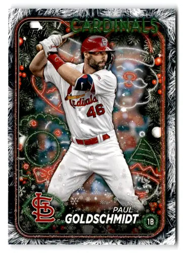2024 Topps Holiday Holiday Tree #H183 Paul Goldschmidt NM-MT ID:76077 - Baseball Card Single