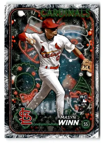 2024 Topps Holiday Holiday Tree #H94 Masyn Winn NM-MT RC Rookie ID:75211 - Baseball Card Single