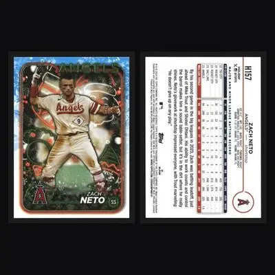 2024 Topps Holiday Zach Neto #H157 Los Angeles Angels - Baseball Card Single