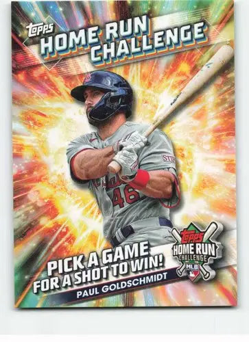 Paul Goldschmidt baseball card from 2024 Topps Home Run Challenge with original gloss