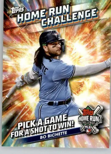 Topps Home Run Challenge baseball card featuring Bo Bichette from 2024 Topps Home Run
