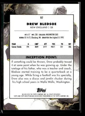 2024 Topps Inception #97 Drew Bledsoe Green - Football Card Single