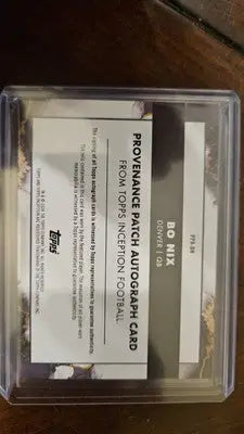 2024 Topps Inception Bo Nix Auto Rookie 3 Color Patch Numbered - Football Card Single