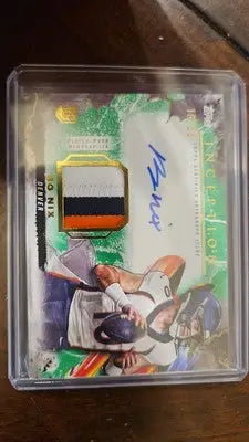 2024 Topps Inception Bo Nix Auto Rookie 3 Color Patch Numbered - Football Card Single