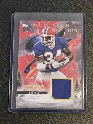 2024 Topps Inception #RC-TT Thurman Thomas Relics Red #/75 - Football Card Single