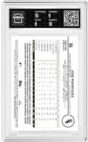 2024 Topps Jose Rodriguez #86 RC Baseball Arena Club 8.5 - Baseball Card Single